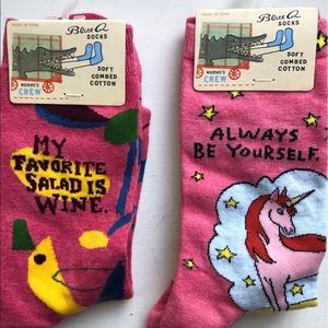 2 pairs of cute, fun socks!
